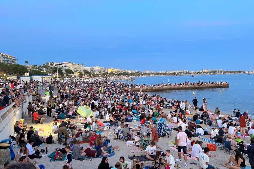 Feux d'artifice à Cannes