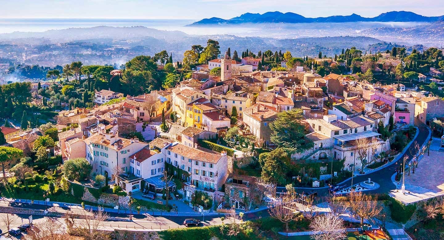 Mougins in France aeerial photp