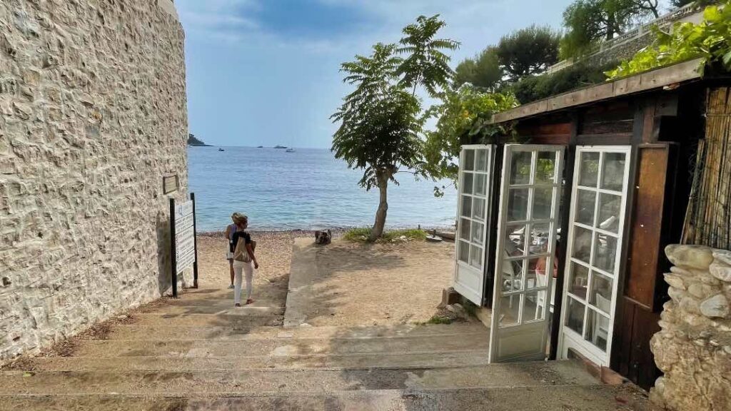 Stairs to Beach Buse at Roquebrune Cap Martin