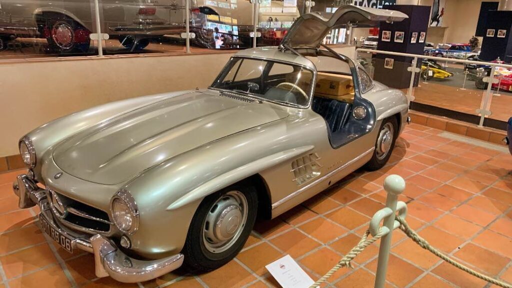 Mercedes fra 1955 bilmuseum Monaco