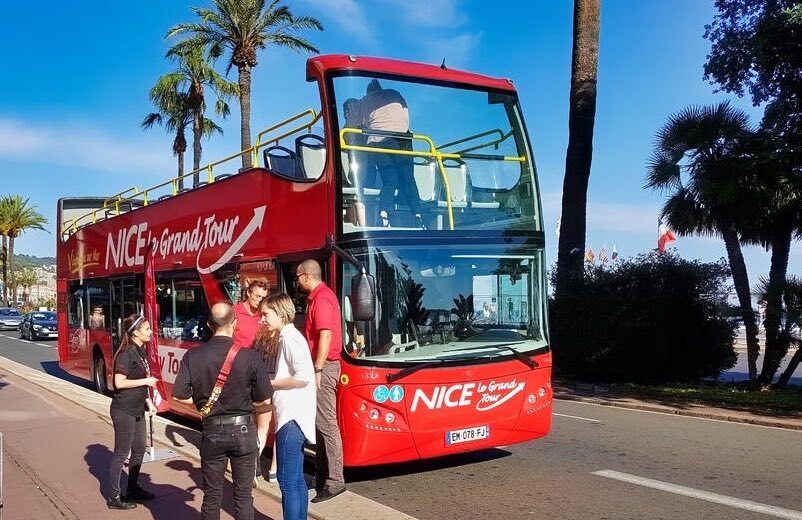 Nice en hop-on-hop-off bus ouvert 