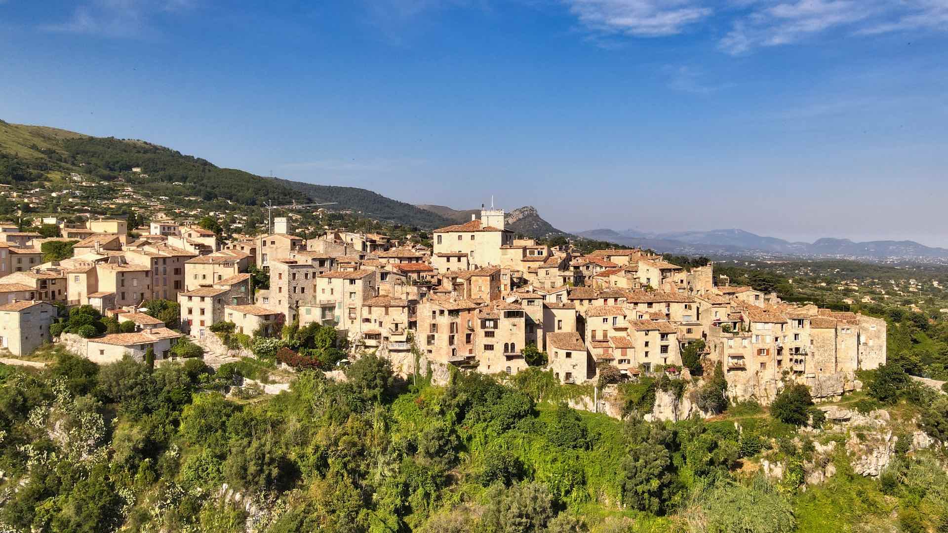 Luftfoto af Tourrettes-sur-Loup