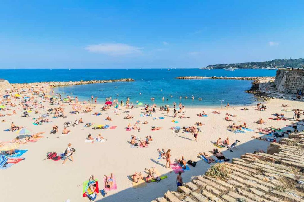 Plage de la Gravette i Antibes