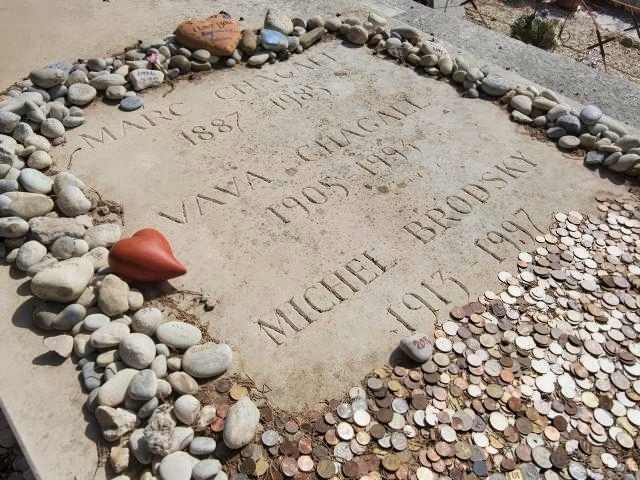 Tombstone of Marc Chagall in Saint-Paul de Vence