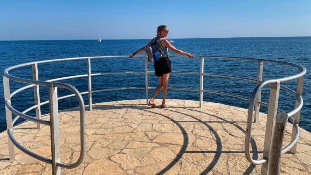 Viewpoint at coastal walk around Cap d’Antibes 